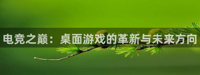 火博电竞官网入口：电竞之巅：桌面游戏的革新与未来方向